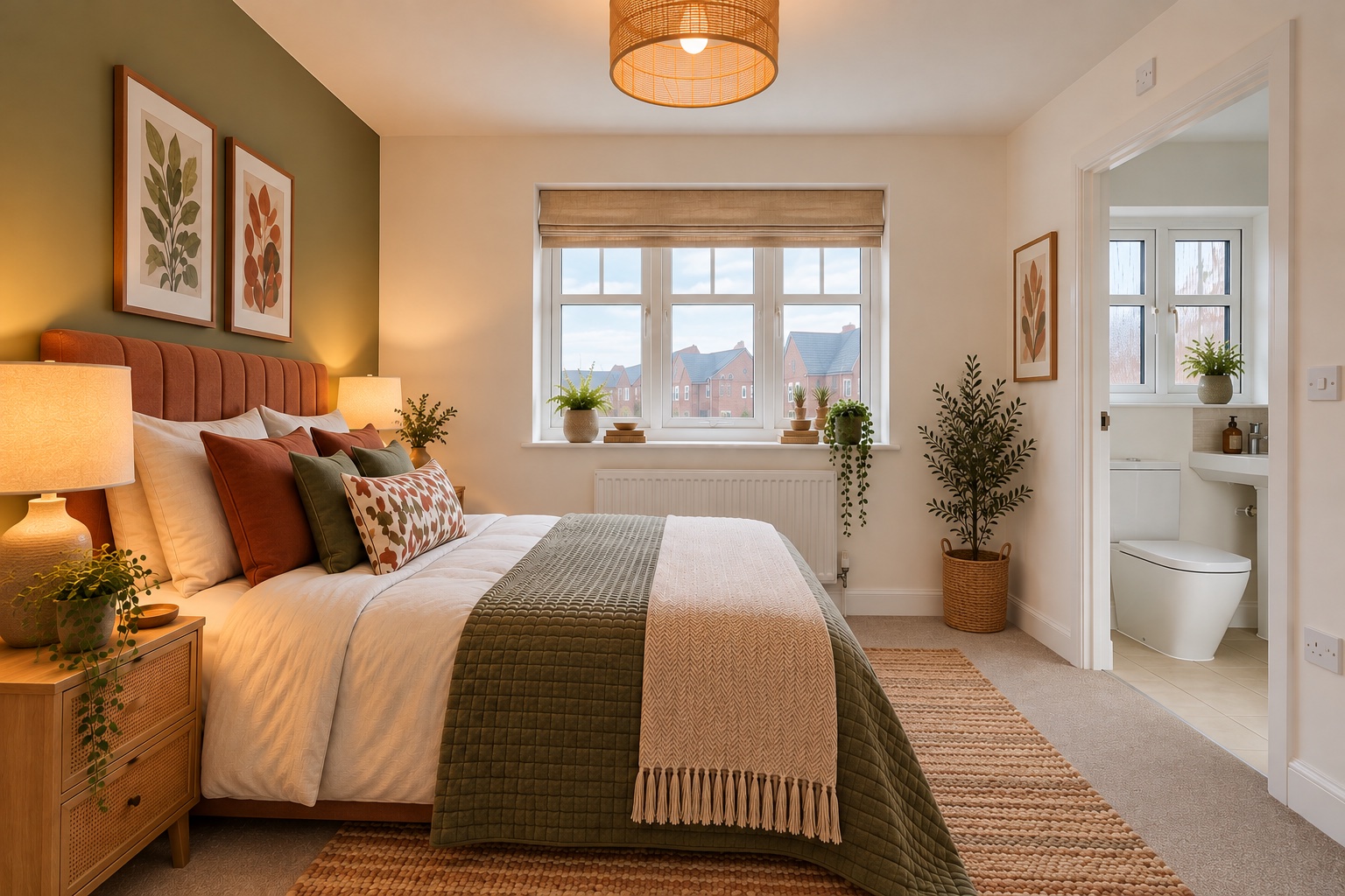AI-staged illustration of bedroom 2
